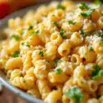 creamy macaroni pasta salad with Italian dressing - featured image