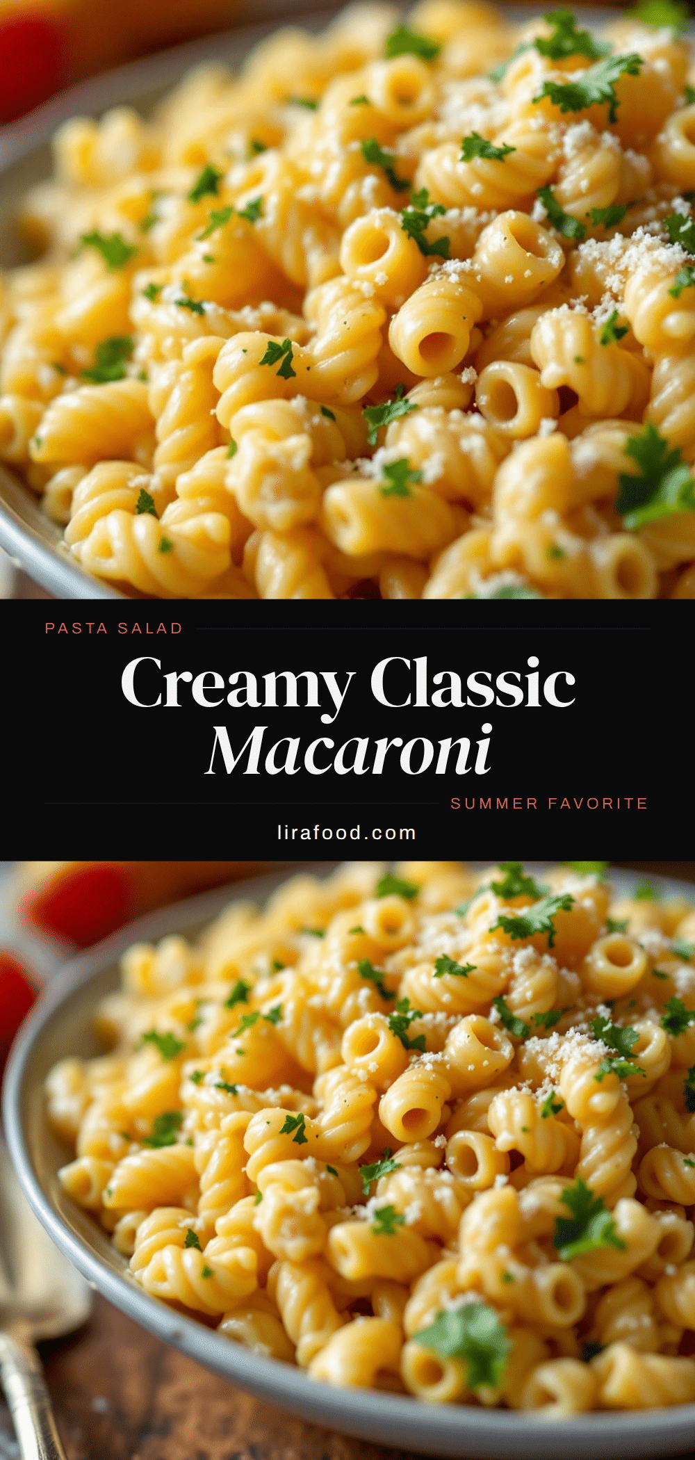 creamy macaroni pasta salad with Italian dressing recipe