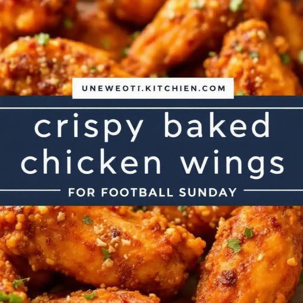 crispy baked chicken wings - featured image