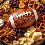 easy football charcuterie board - featured image