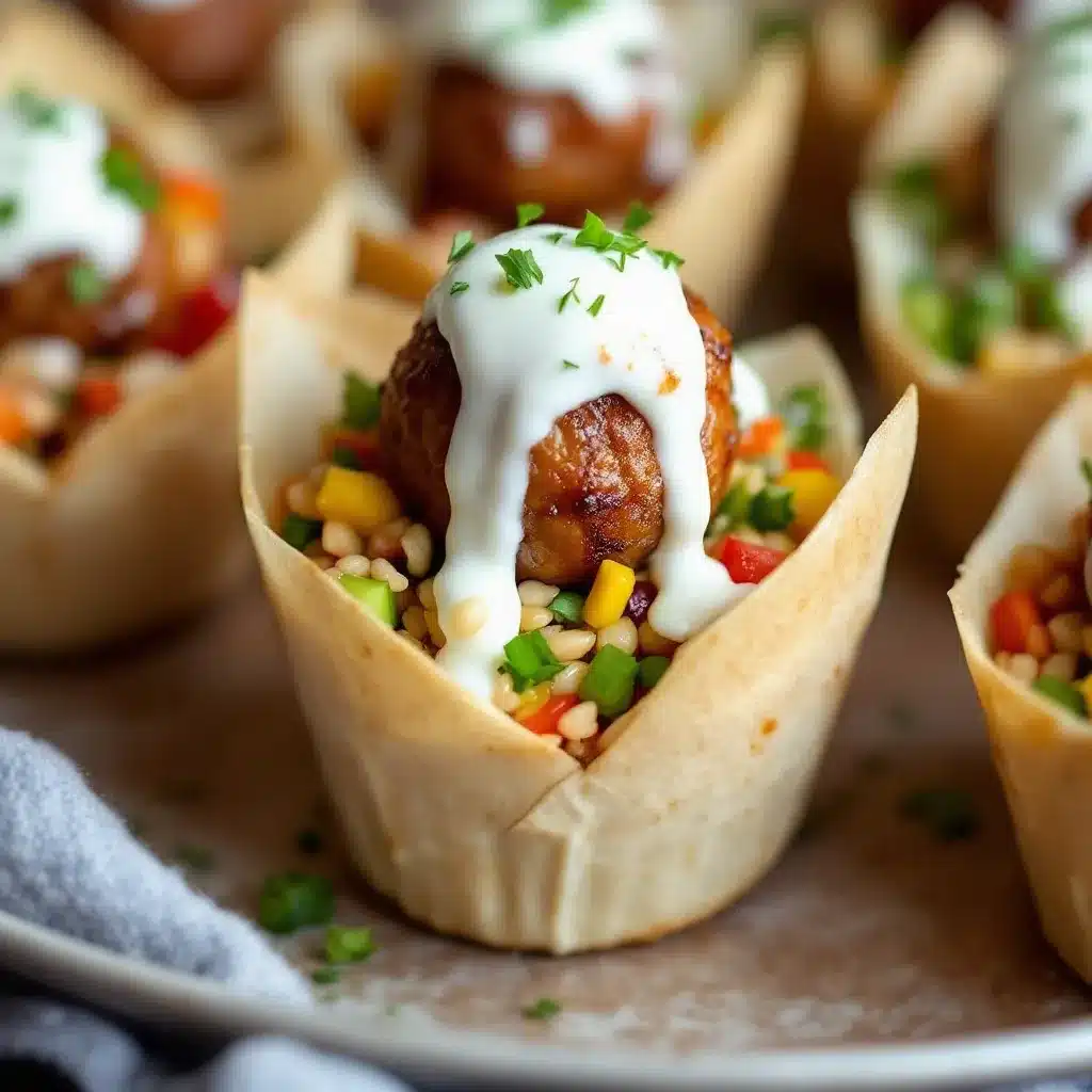 easy mini turkey meatball lunchbox cups preparation steps