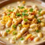 easy slow cooker white chicken chili - featured image