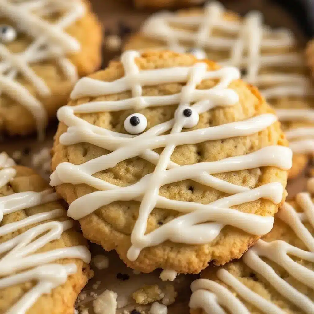 halloween mummy sugar cookies - featured image