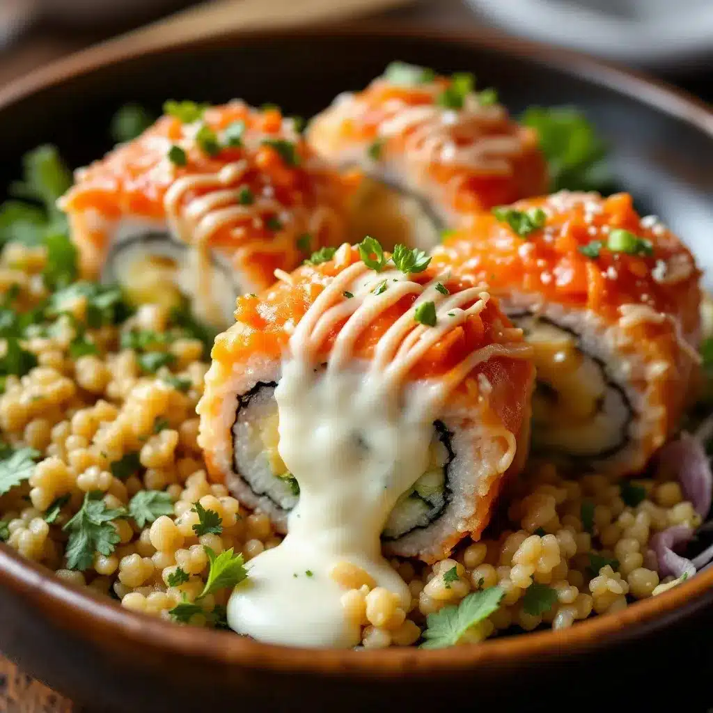 ham and cheese sushi rolls preparation steps