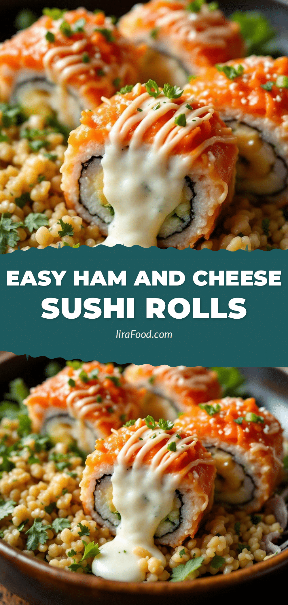ham and cheese sushi rolls recipe