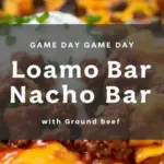 loaded nacho bar with ground beef - featured image