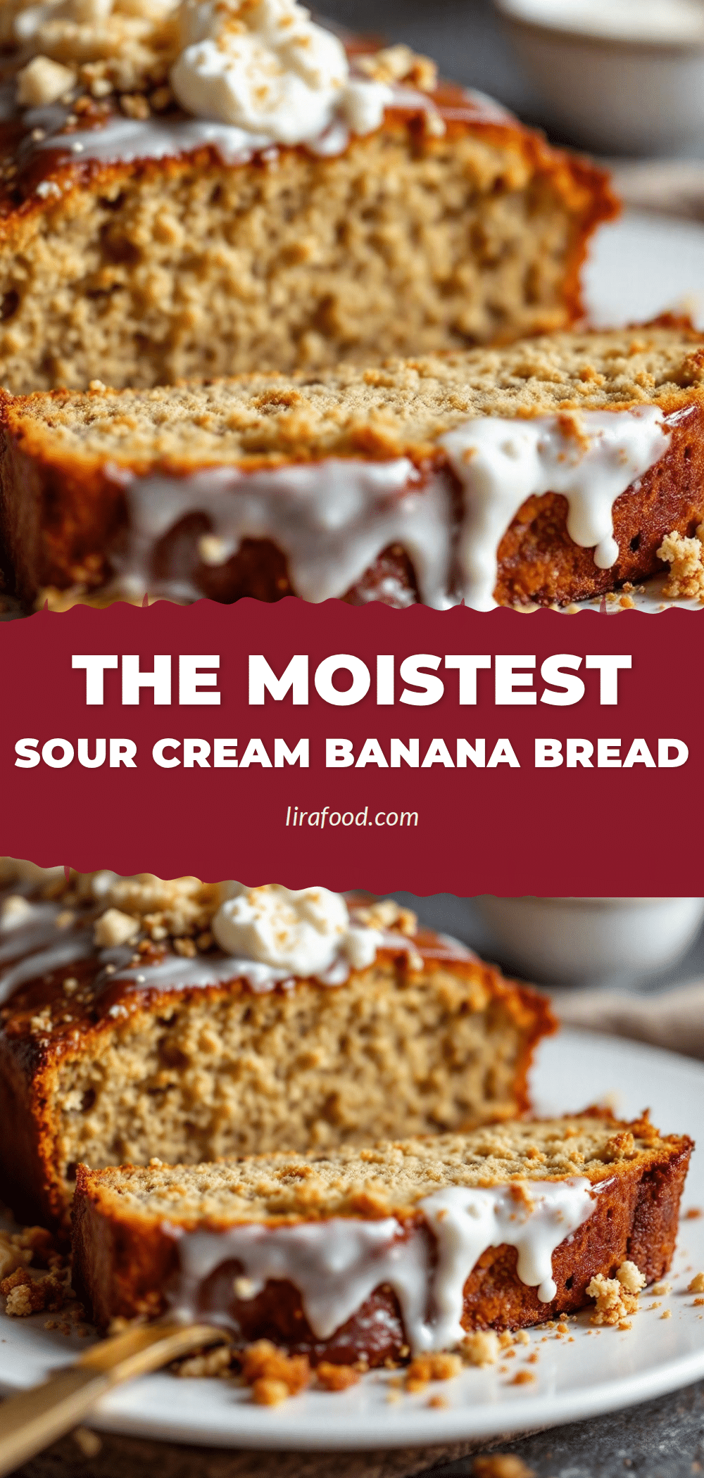 moist sour cream banana bread recipe