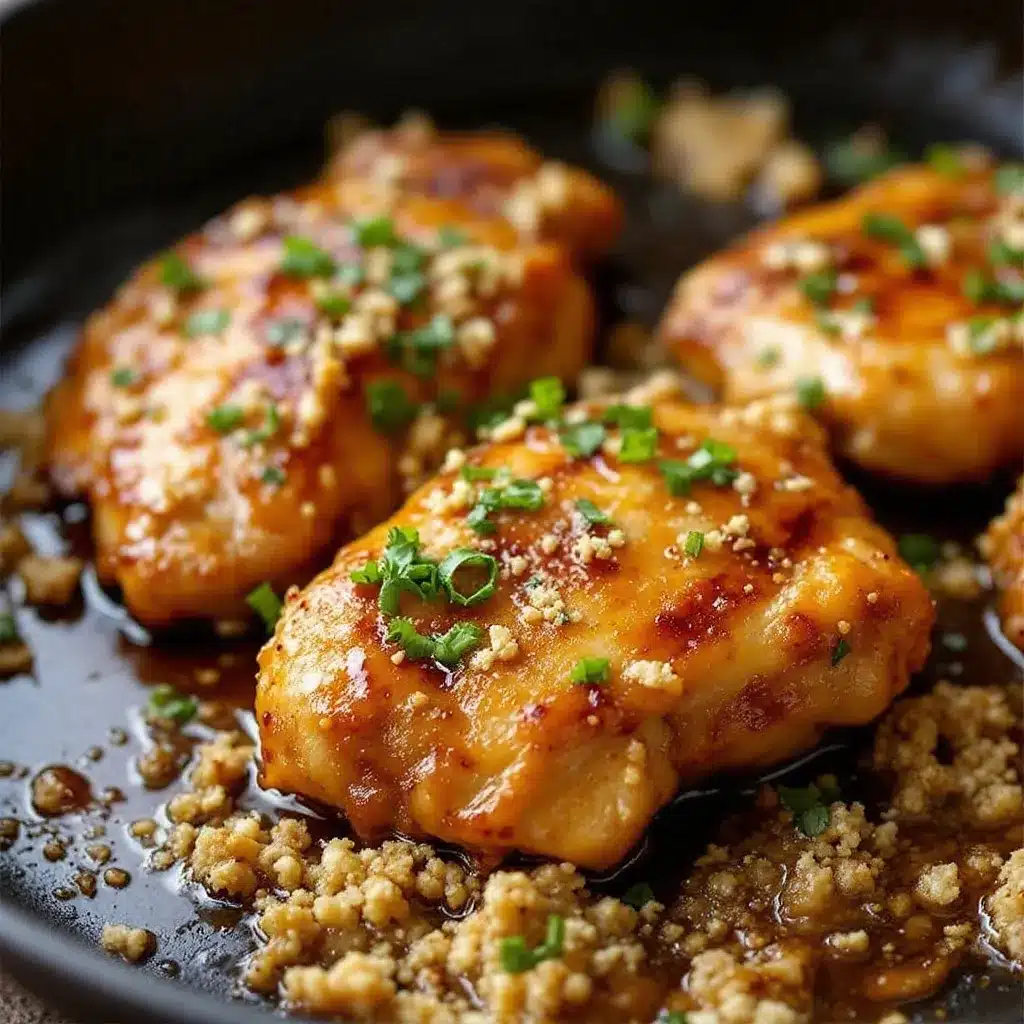 one-pan honey garlic chicken thighs preparation steps