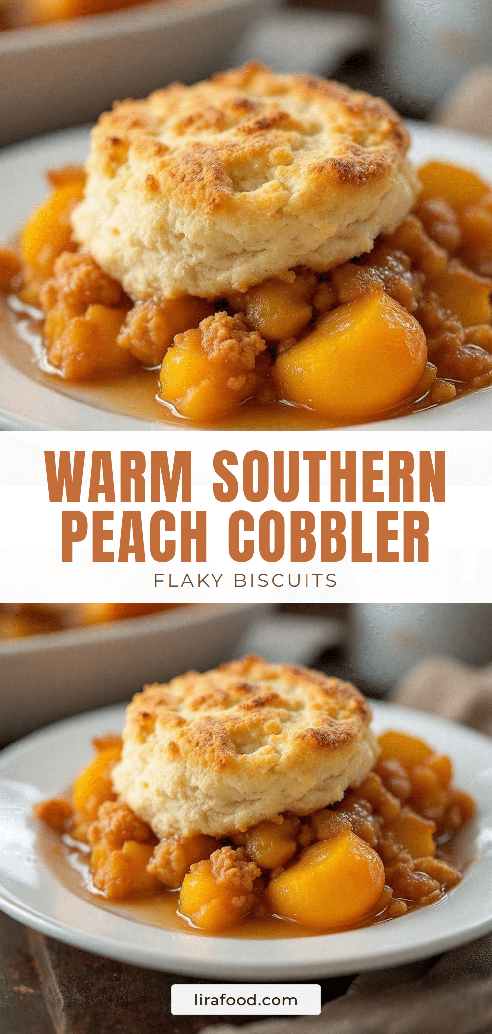 peach cobbler with buttermilk biscuits recipe