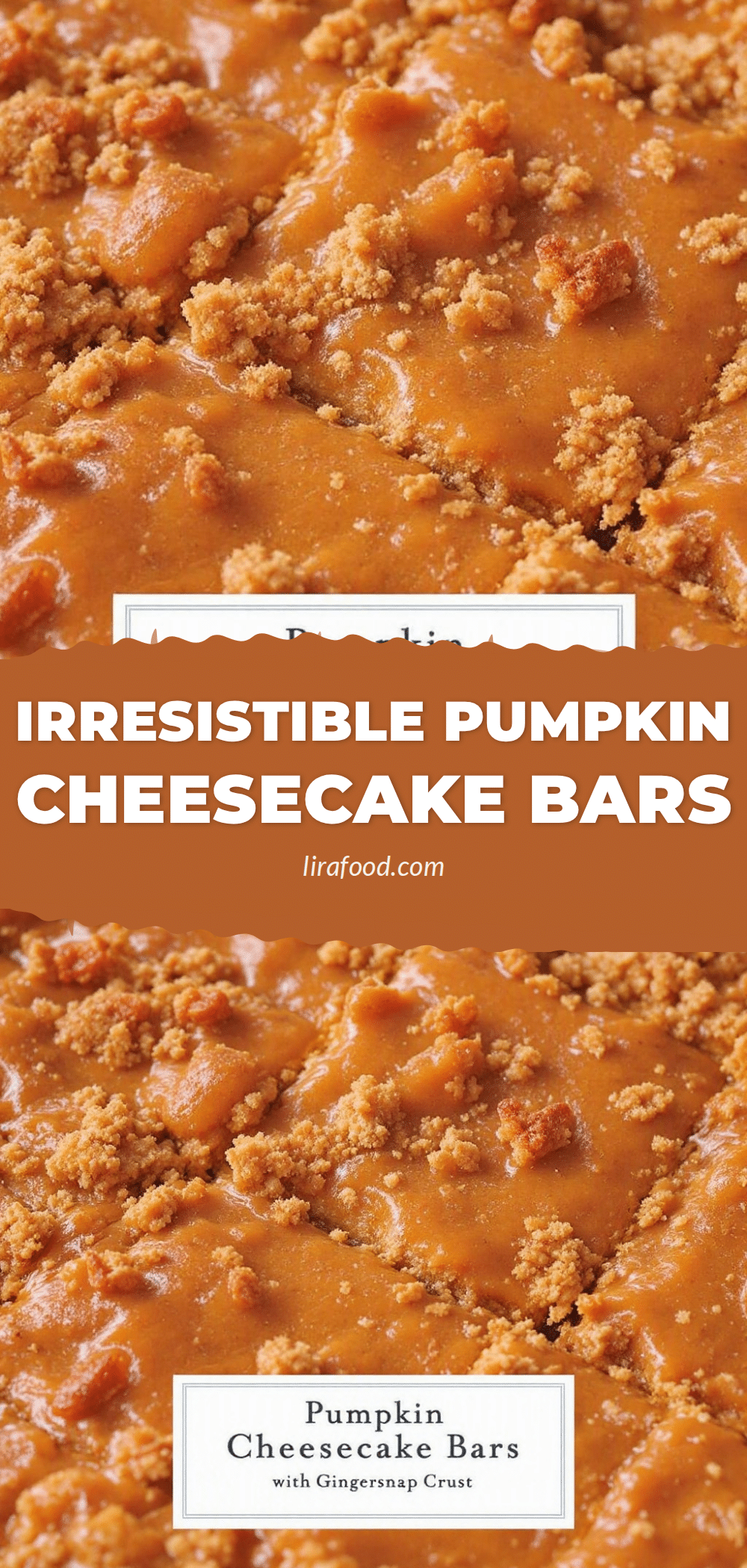 pumpkin cheesecake bars recipe