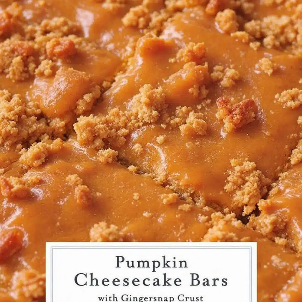 pumpkin cheesecake bars - featured image