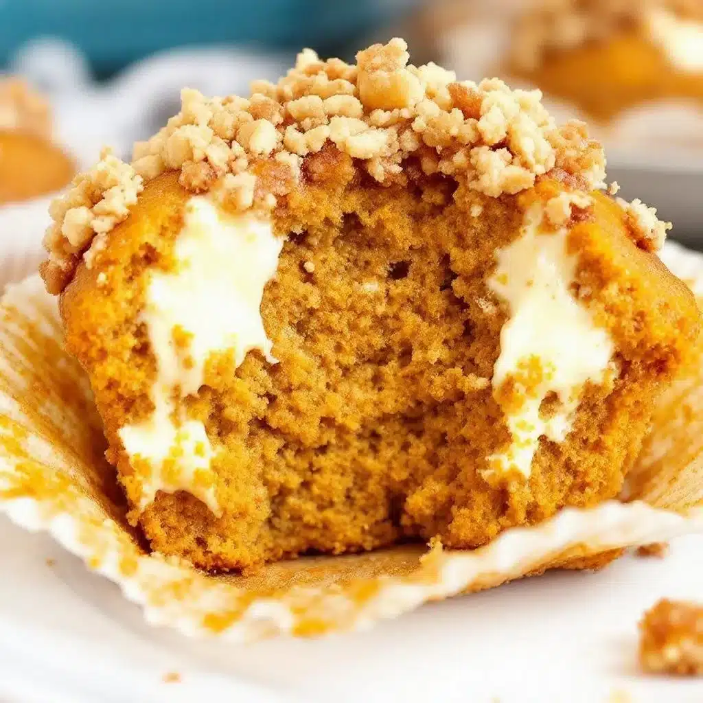 pumpkin cream cheese muffins - featured image