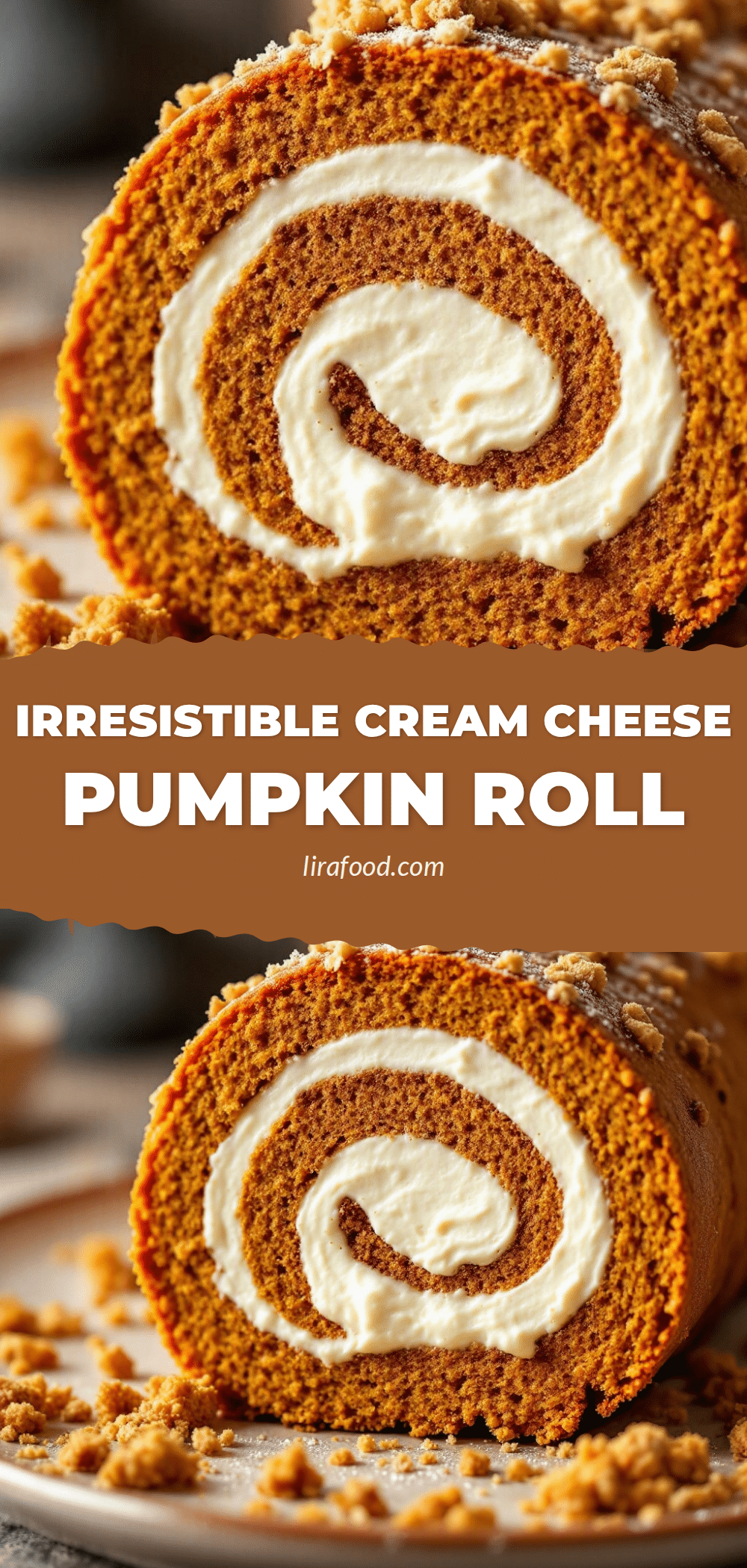 pumpkin roll with cream cheese filling recipe
