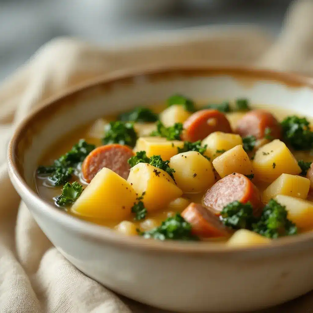 sausage and potato soup preparation steps