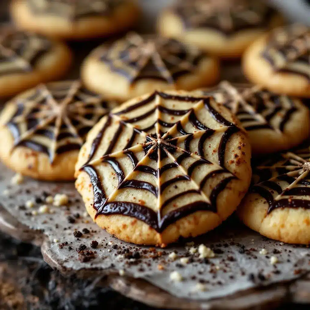 spiderweb sugar cookies preparation steps