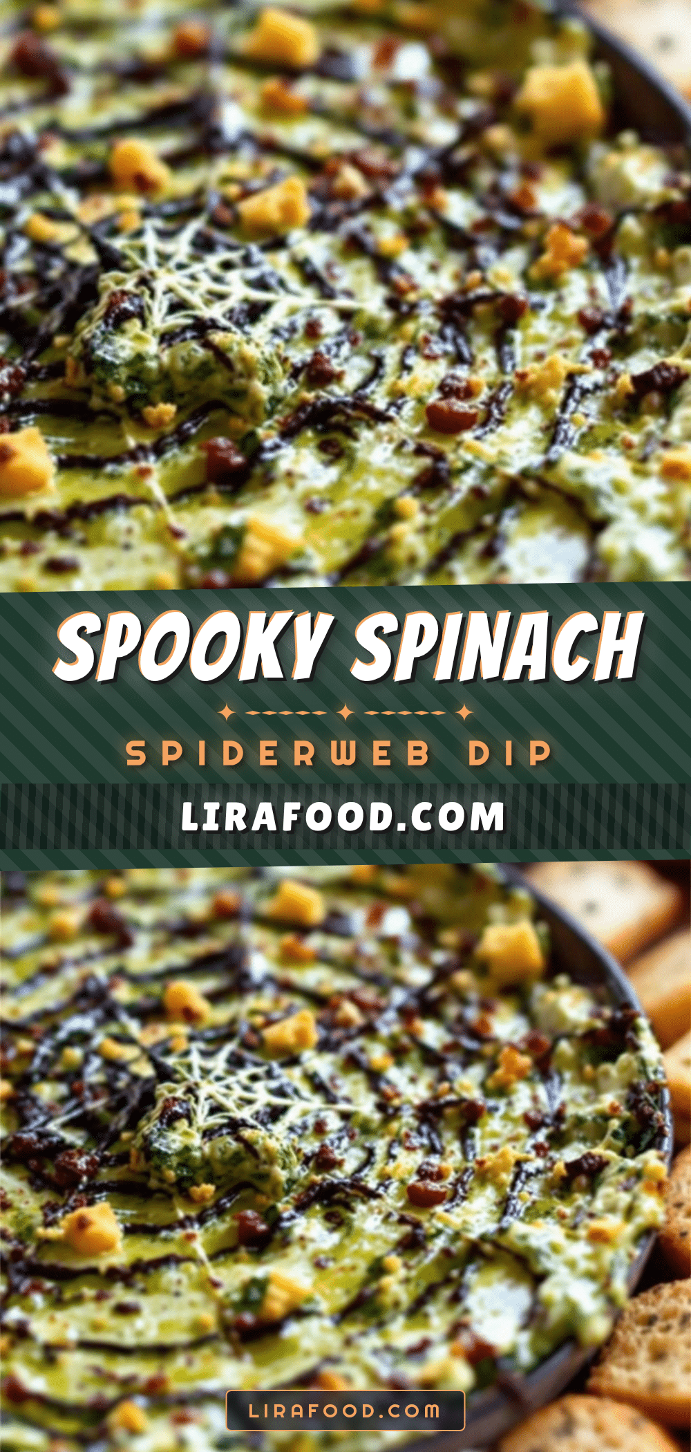 best homemade spiderweb spinach dip for halloween recipe