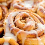 brown butter pumpkin cinnamon rolls - featured image