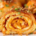 Buffalo chicken stuffed bread pinwheels - featured image