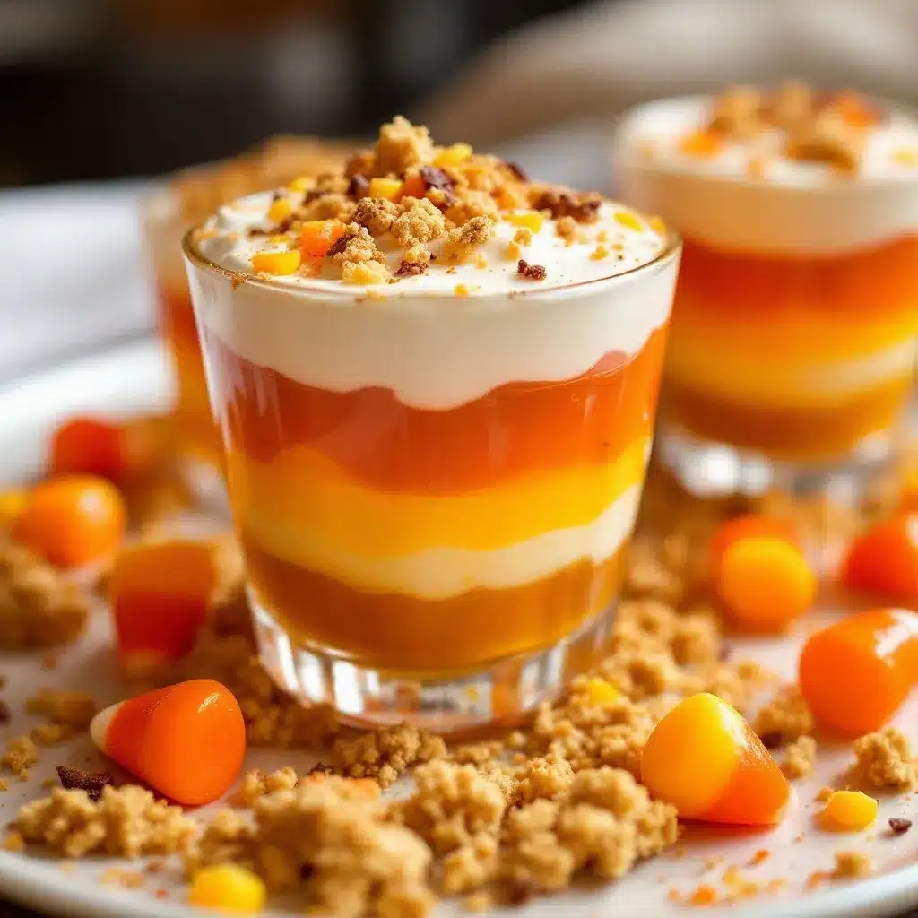 Candy Corn Jello Shot Layers preparation steps