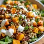 cozy autumn harvest salad with roasted squash - featured image