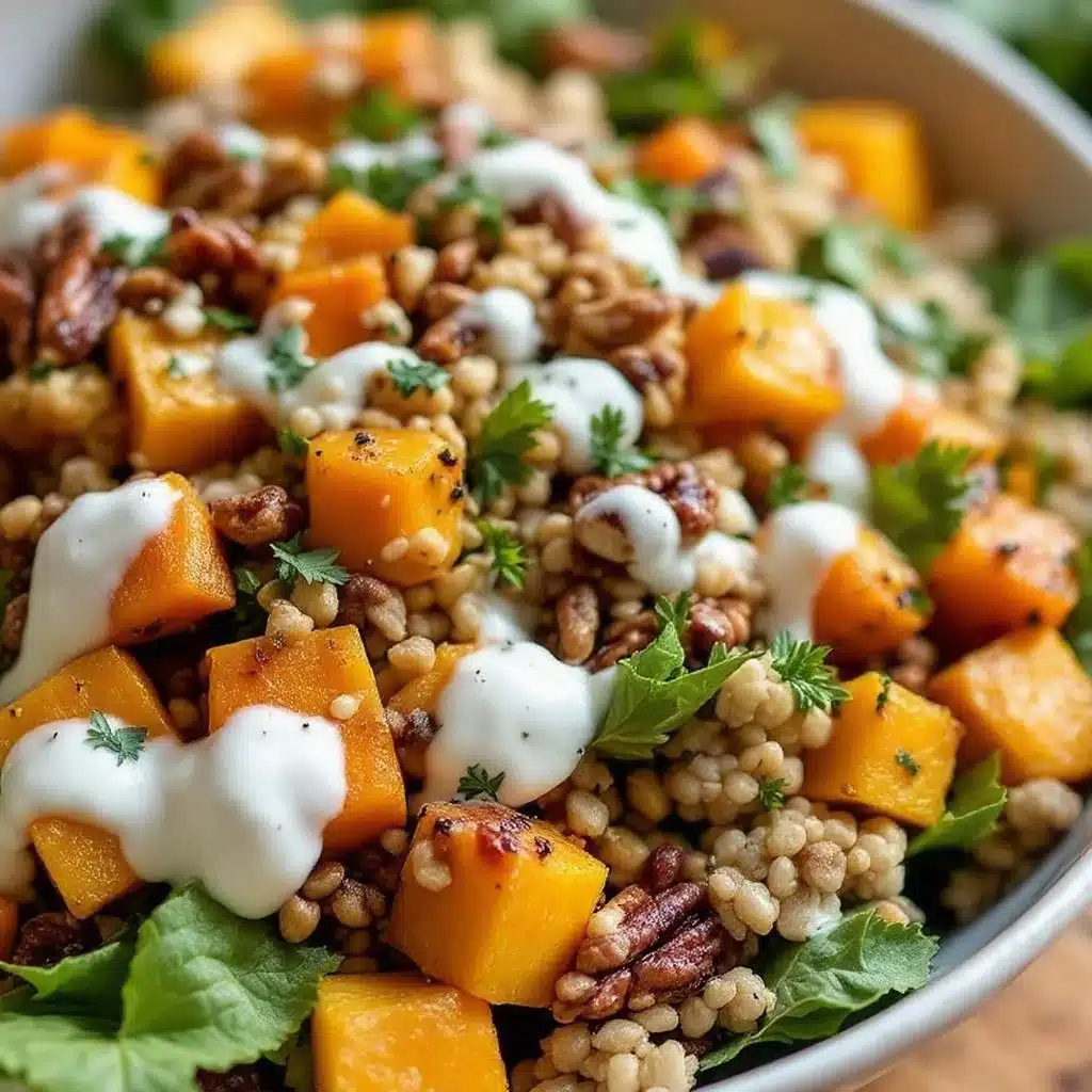 cozy autumn harvest salad with roasted squash - featured image