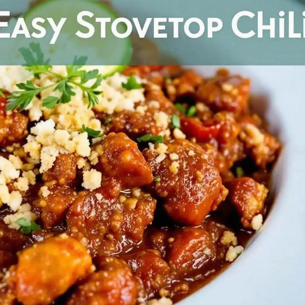 cozy stovetop chili - featured image
