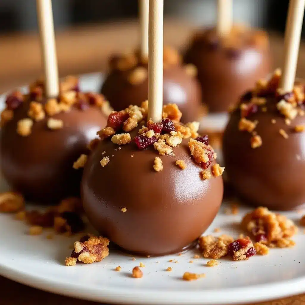 cranberry pecan cake pops preparation steps
