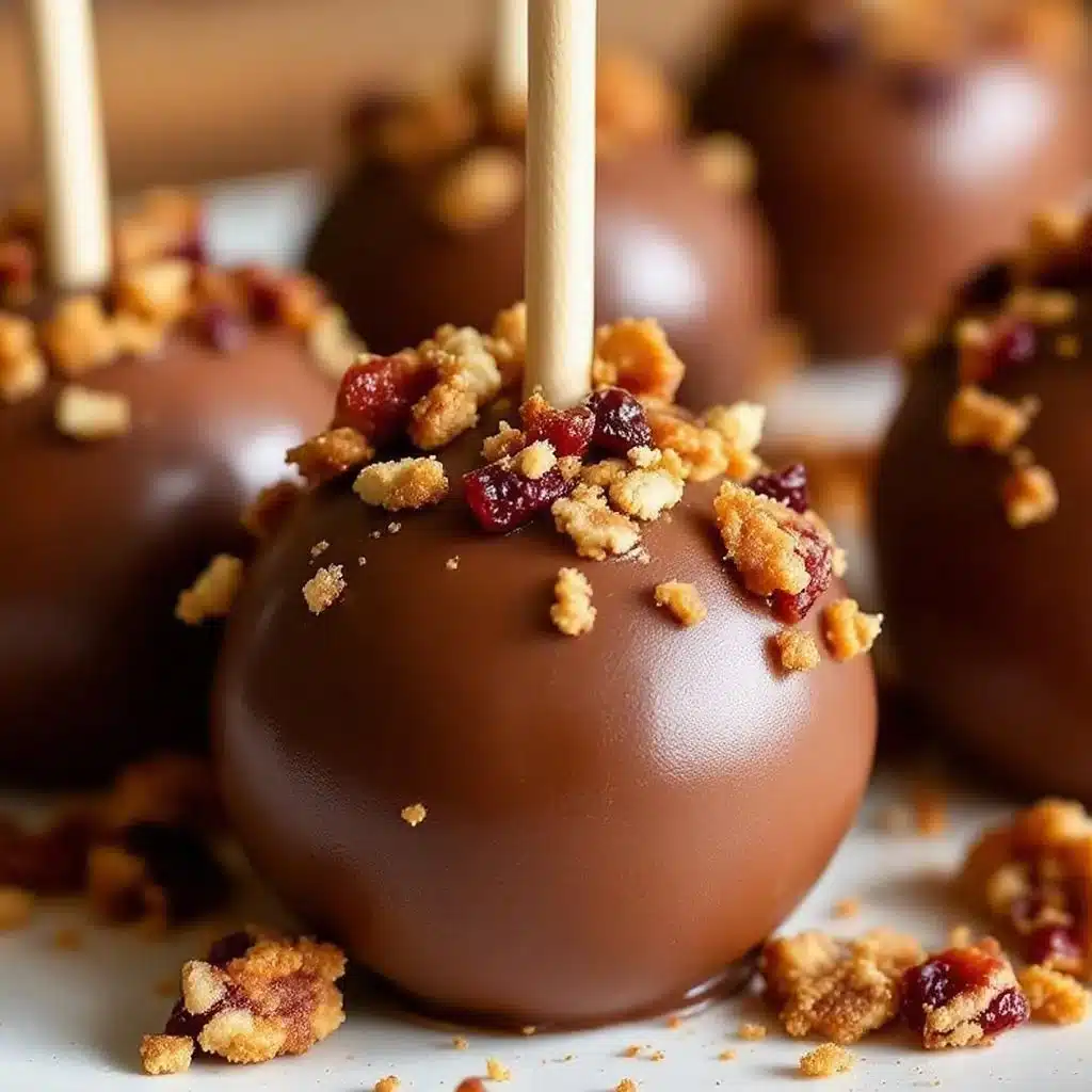 cranberry pecan cake pops - featured image