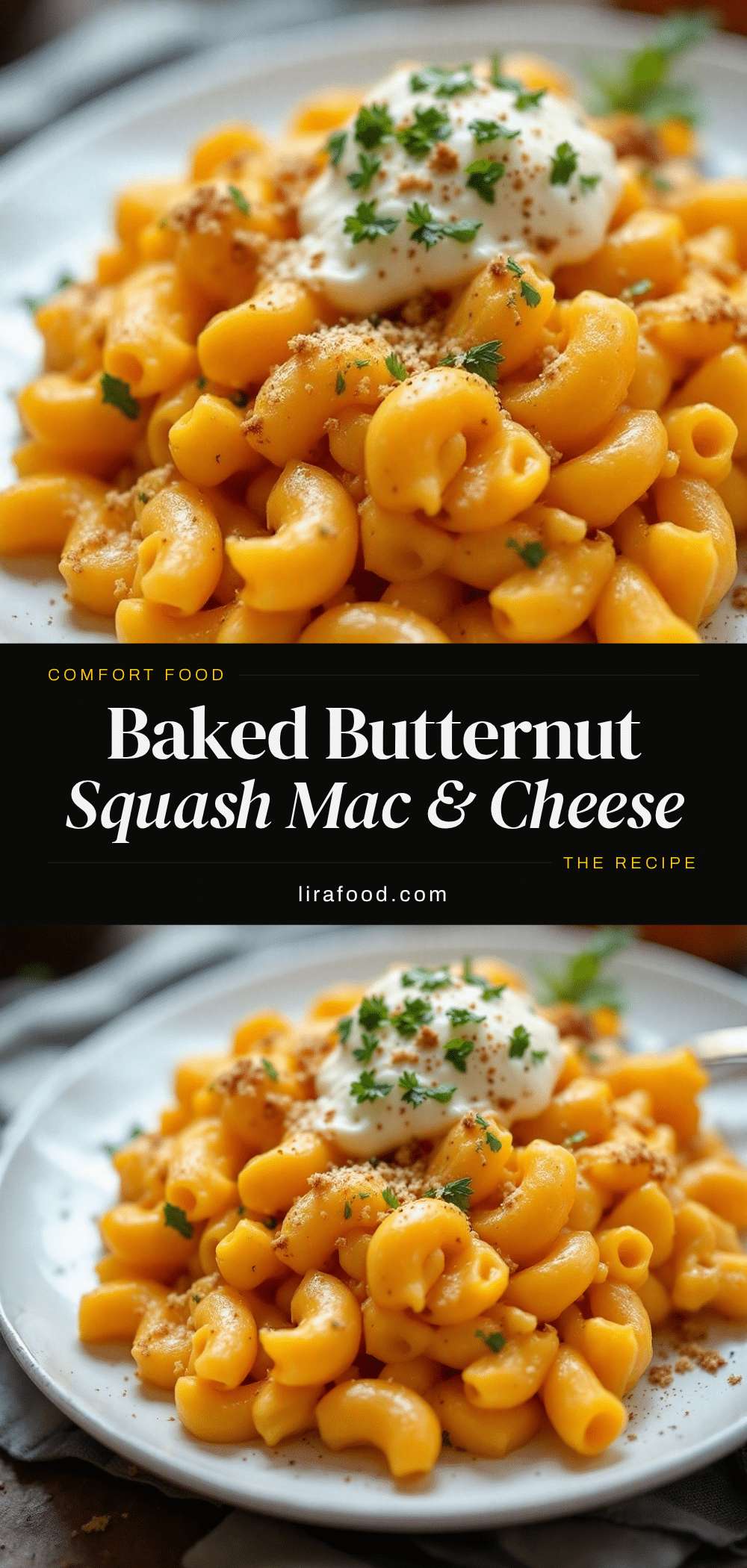 creamy baked butternut squash mac and cheese recipe