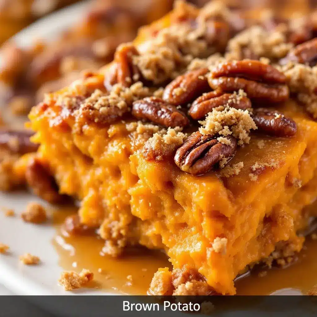 creamy brown sugar pecan sweet potato casserole preparation steps