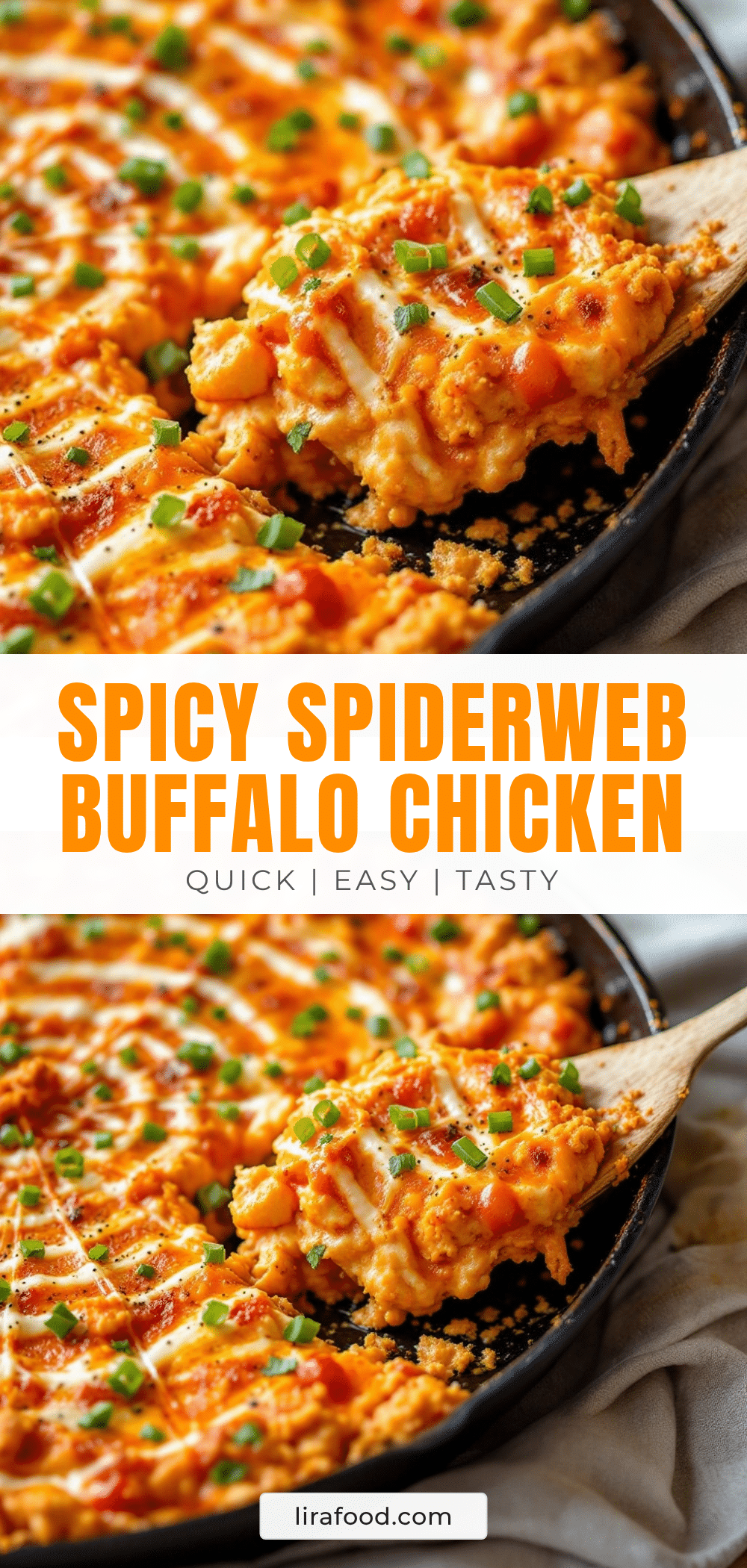 creamy buffalo chicken dip skillet recipe