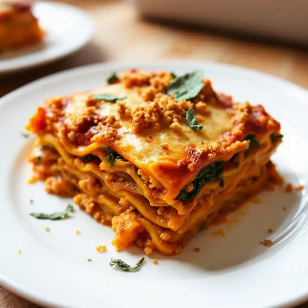 creamy butternut squash lasagna with crispy sage preparation steps