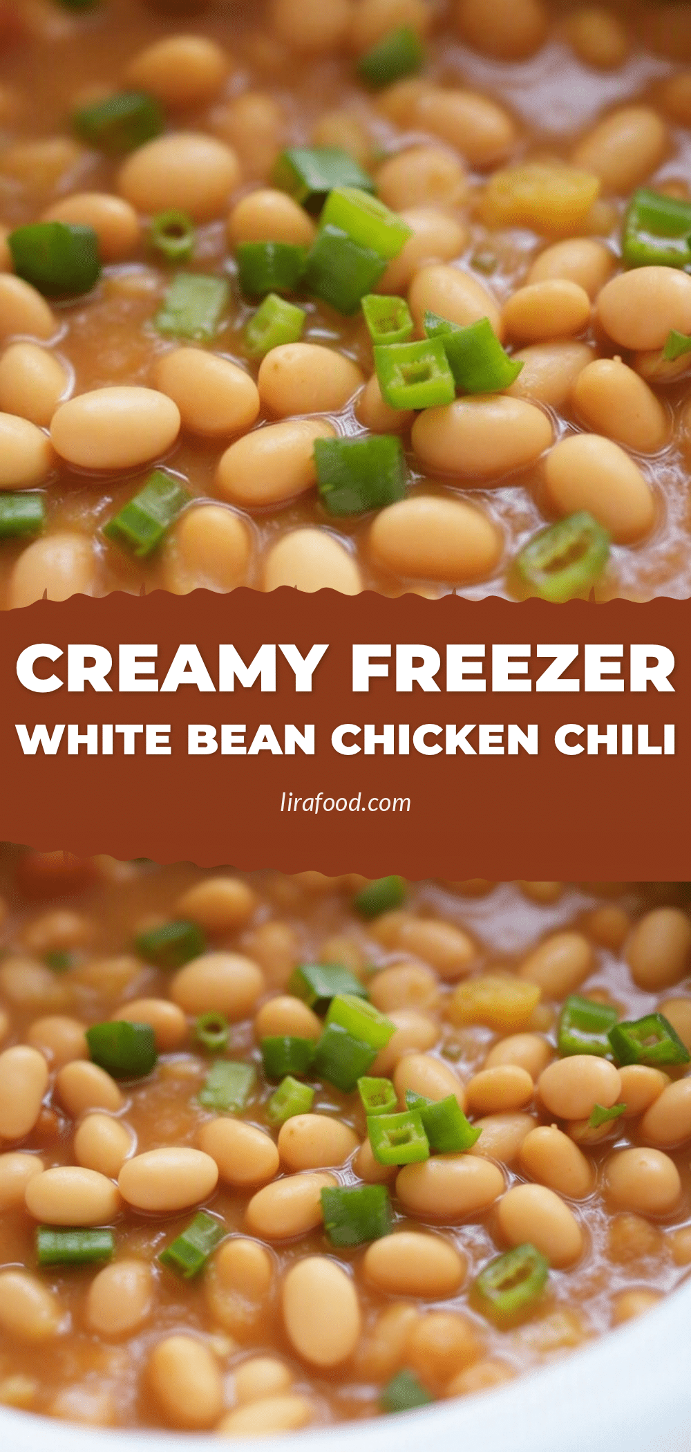 Creamy Freezer White Bean Chicken Chili recipe