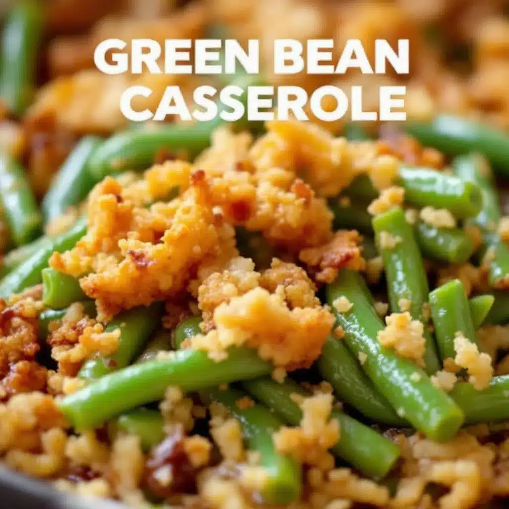 creamy green bean casserole preparation steps