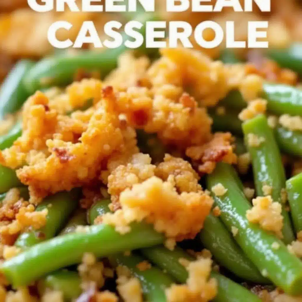 creamy green bean casserole - featured image