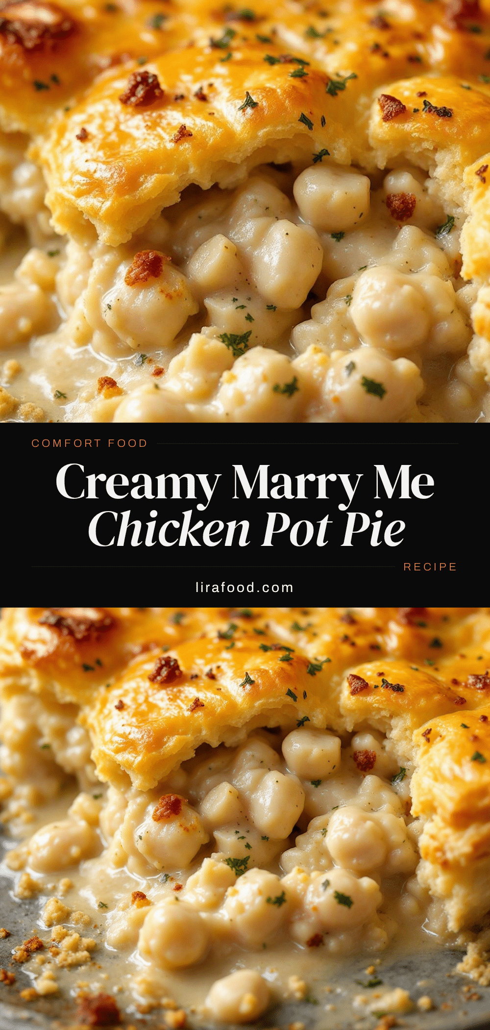 creamy marry me chicken pot pie recipe