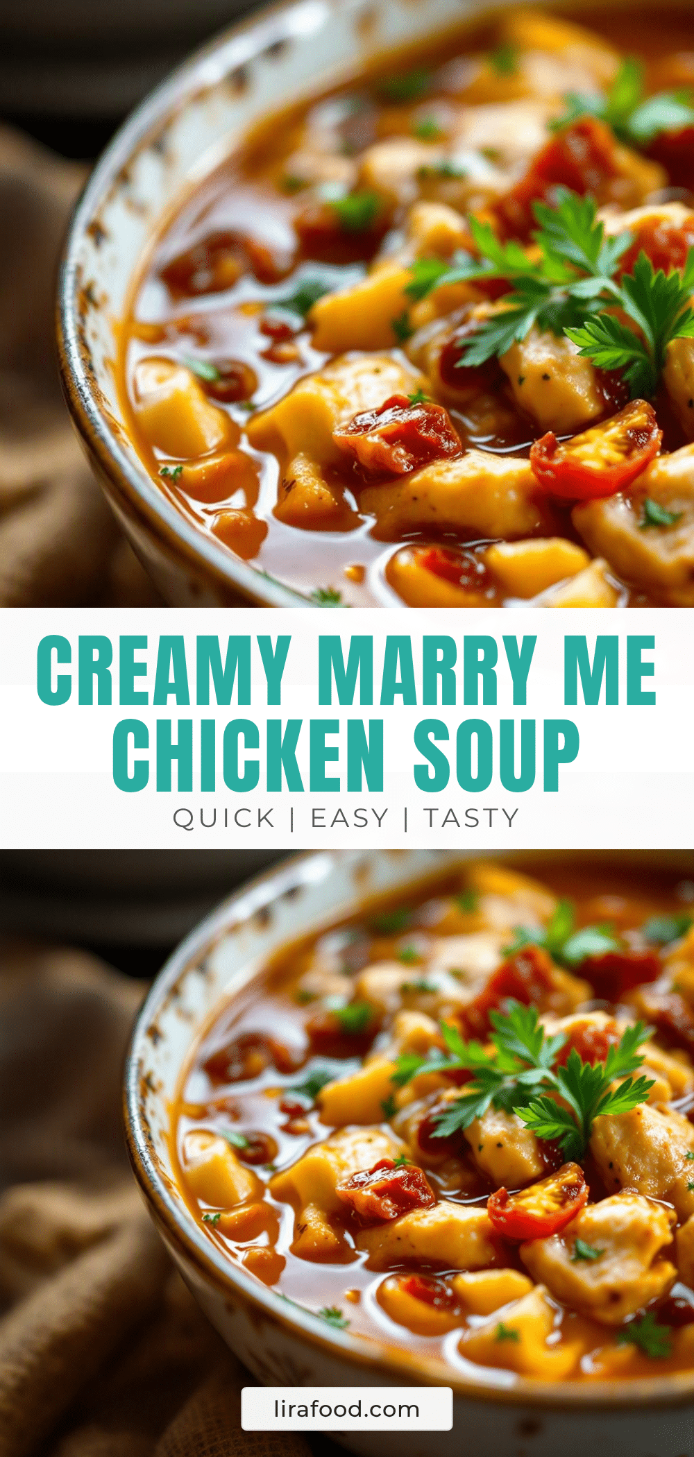 creamy marry me chicken soup recipe