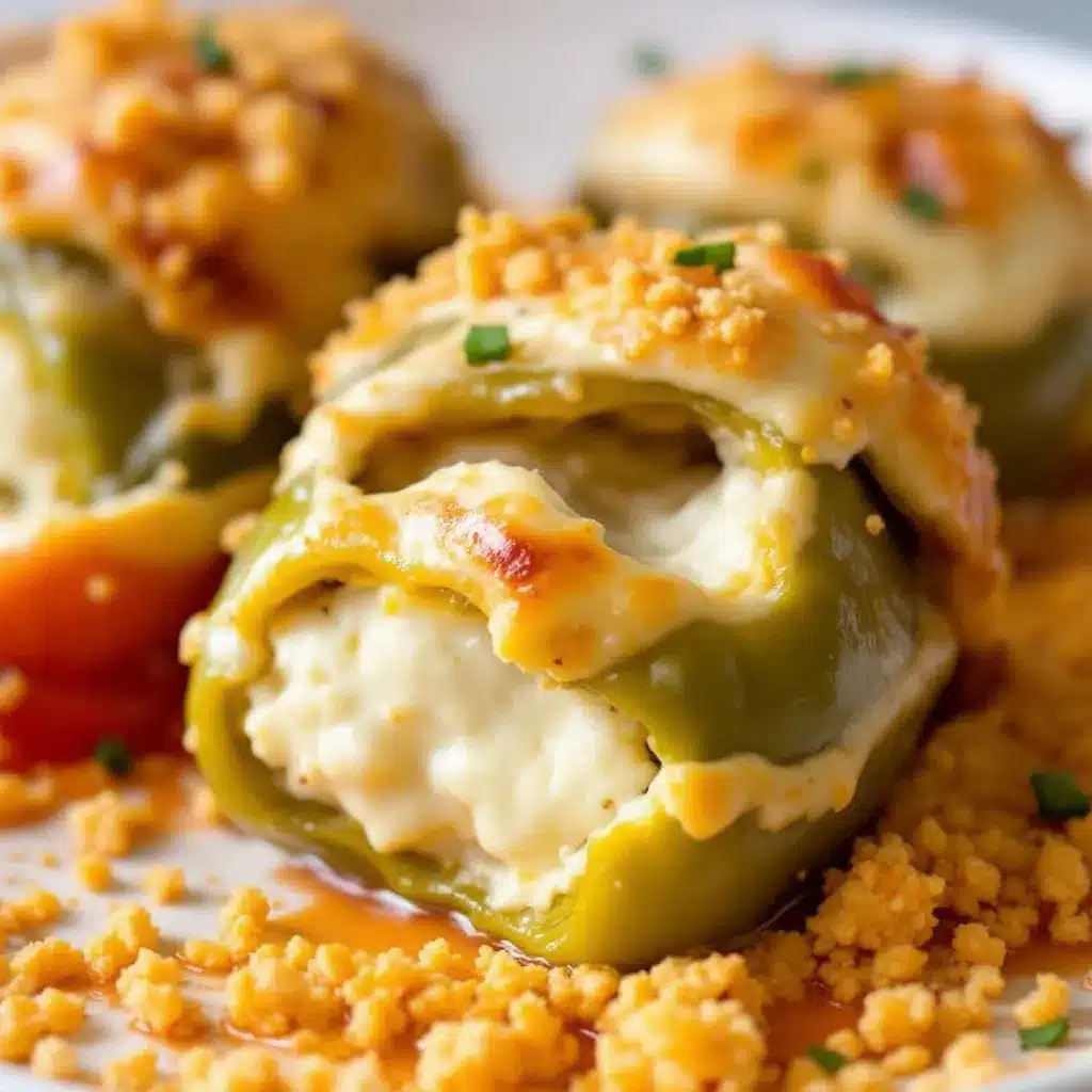 creamy mummy stuffed peppers preparation steps