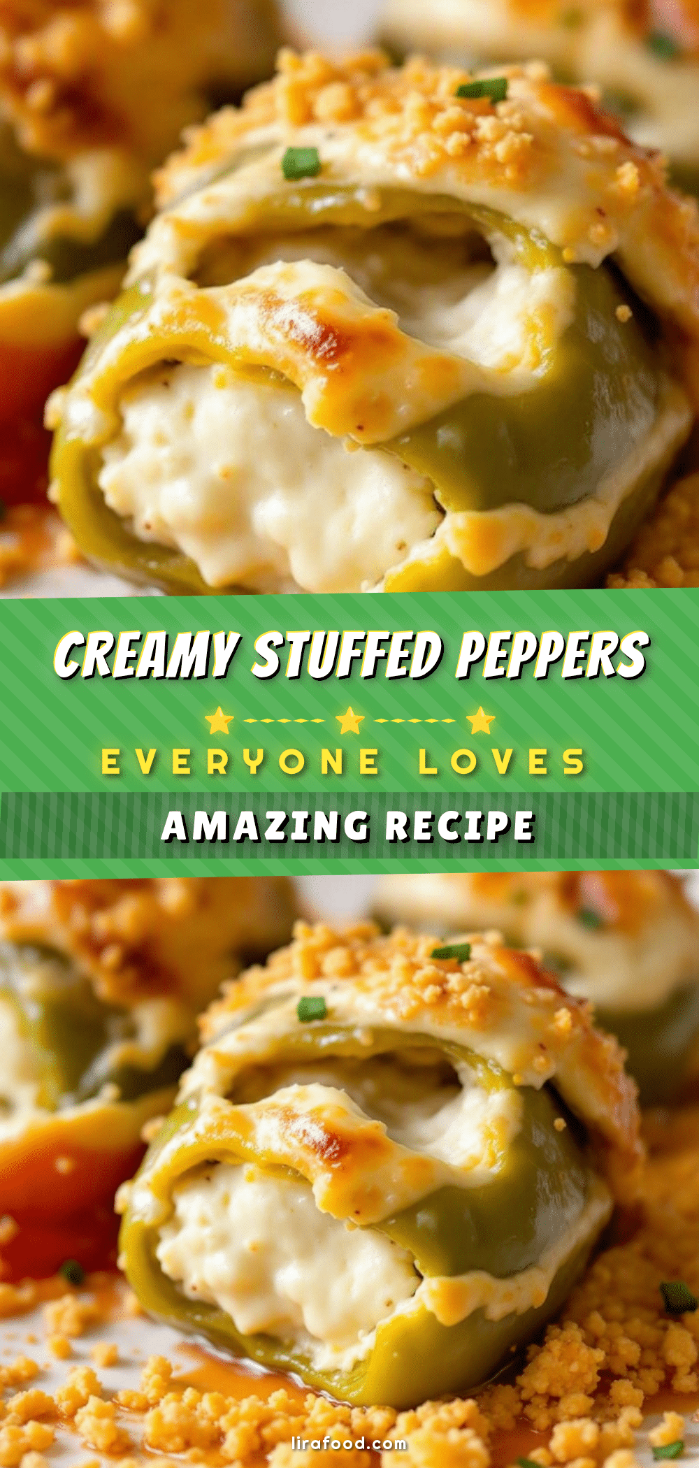 creamy mummy stuffed peppers recipe