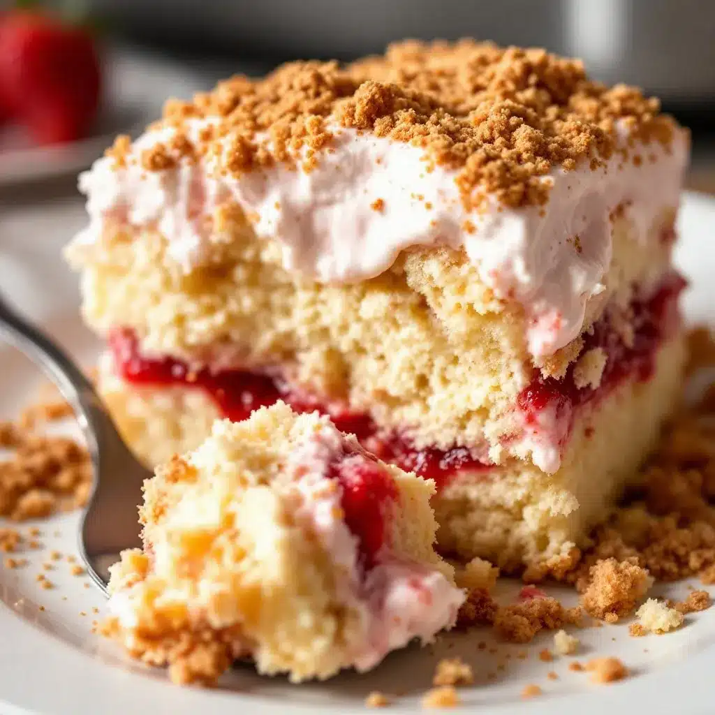 creamy no-bake strawberry shortcake icebox cake preparation steps