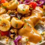 creamy peanut butter banana overnight oats - featured image