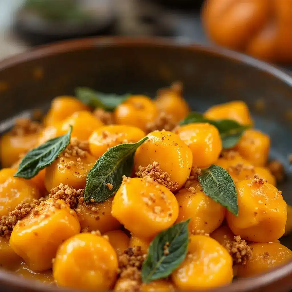 creamy pumpkin gnocchi preparation steps