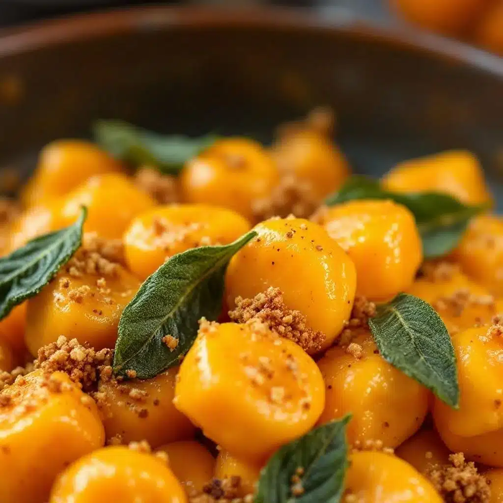 creamy pumpkin gnocchi - featured image