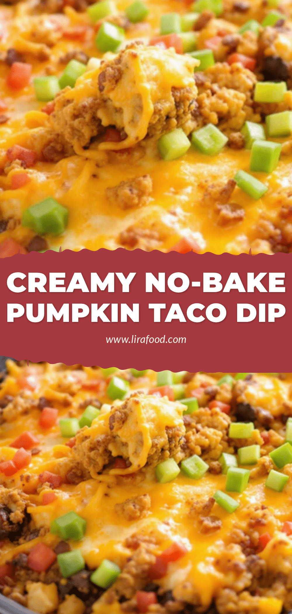 Creamy Pumpkin Patch 7-Layer Taco Dip recipe
