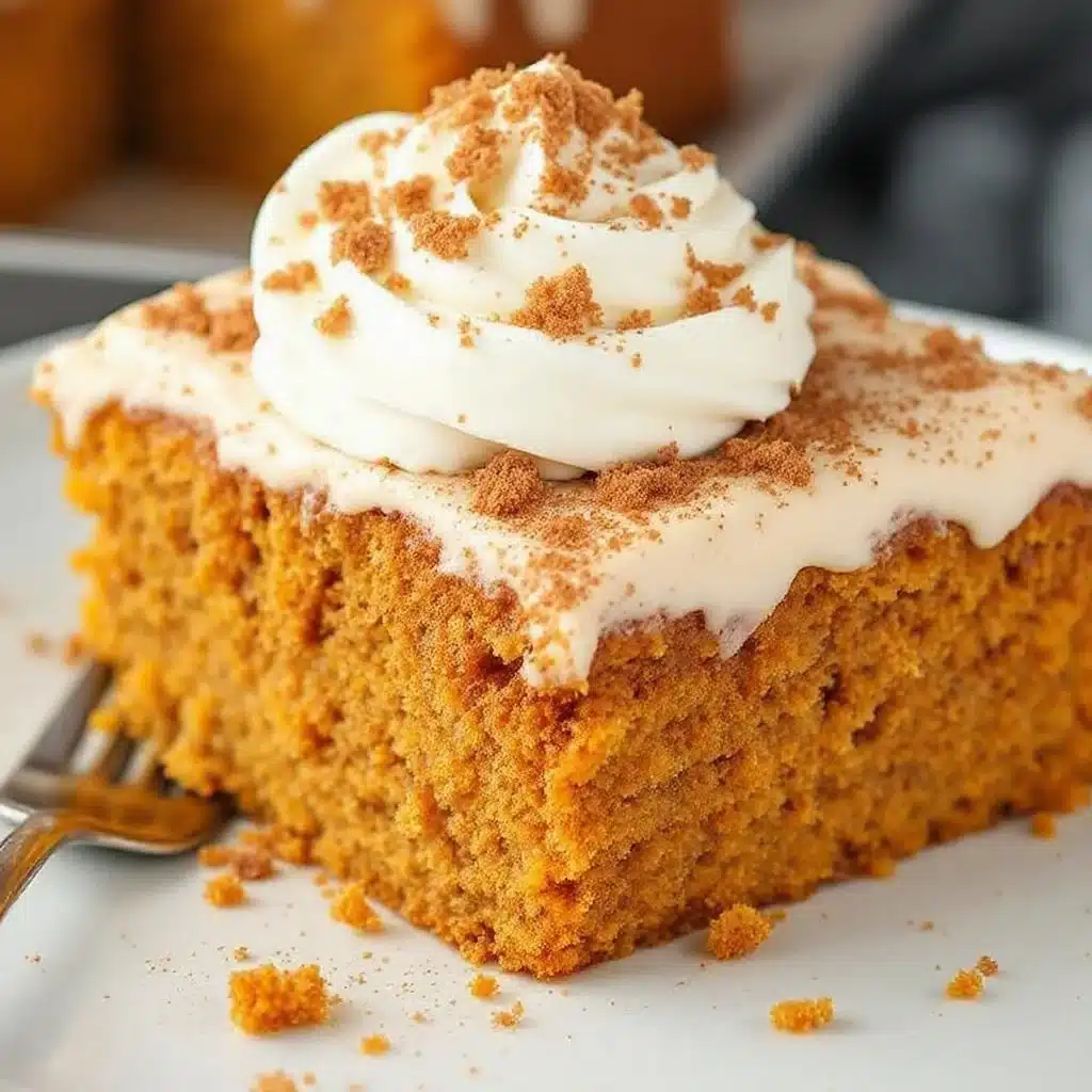 creamy pumpkin tres leches cake - featured image