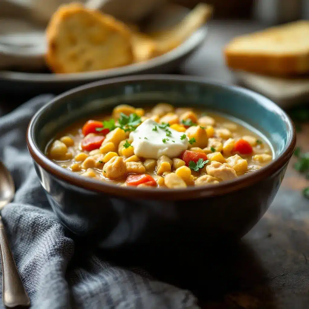 creamy slow cooker white chicken chili preparation steps