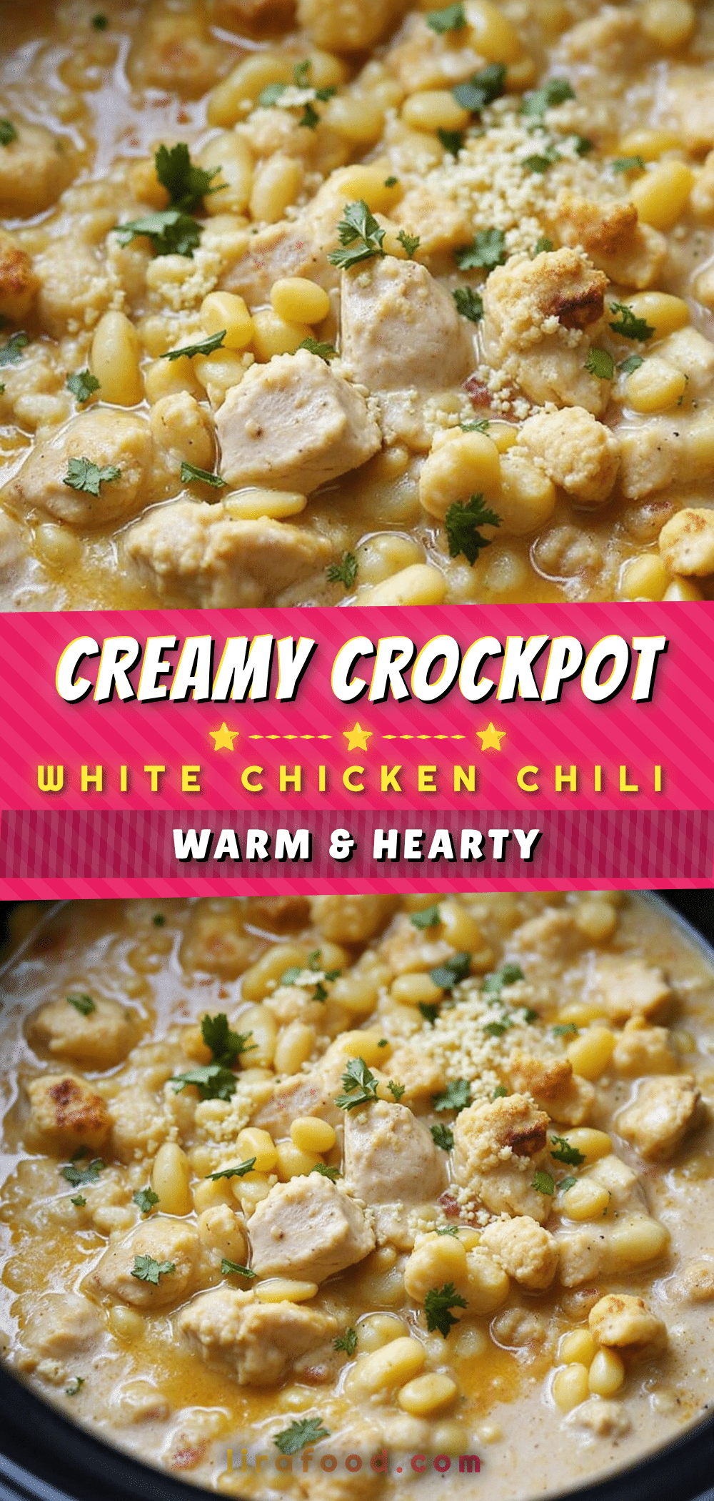 creamy white chicken chili with roasted poblano recipe