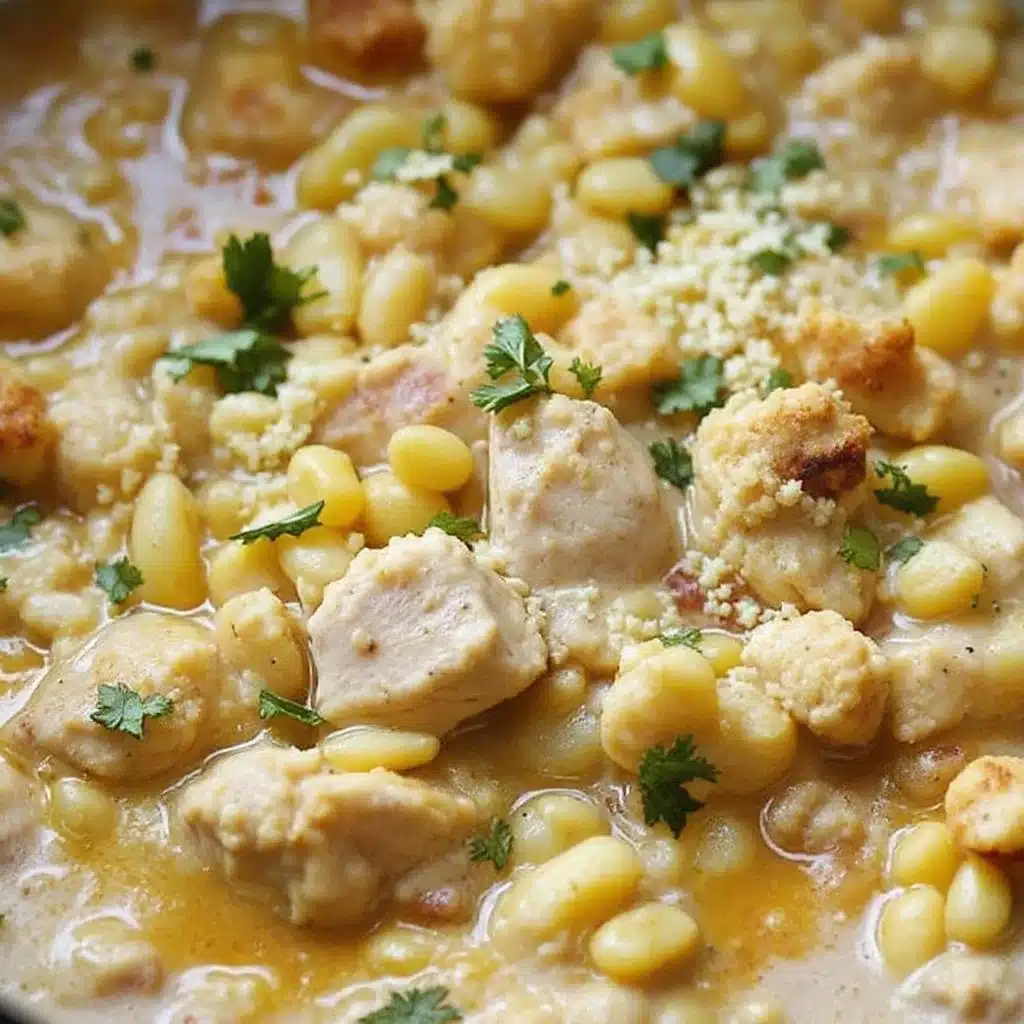 creamy white chicken chili with roasted poblano - featured image