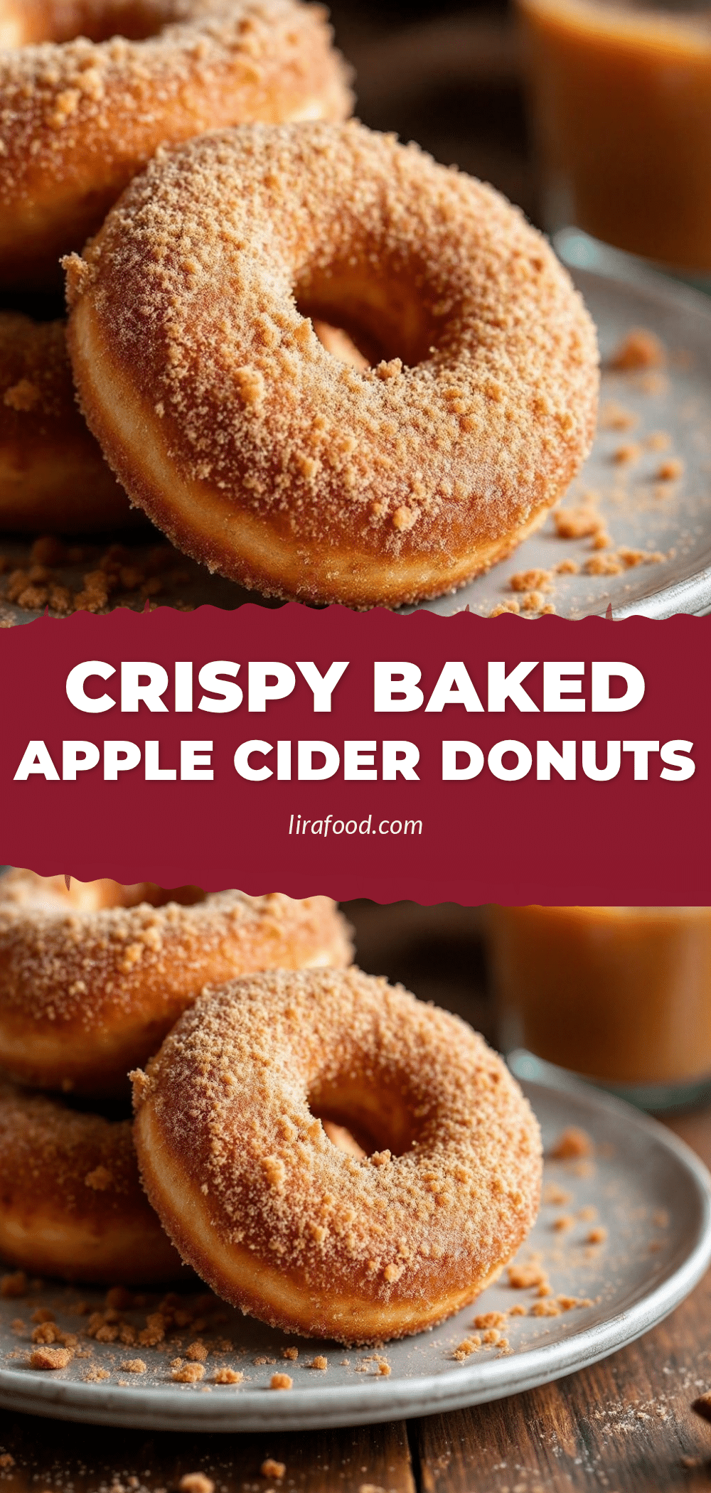 Crispy Baked Apple Cider Donuts recipe