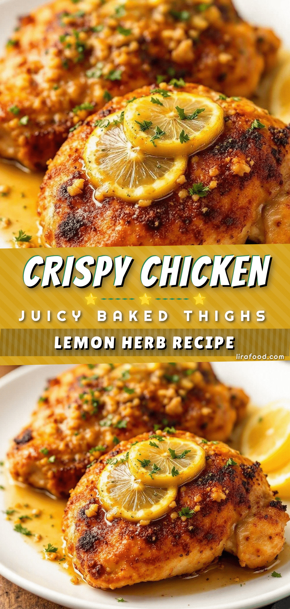 Crispy Baked Chicken Thighs recipe